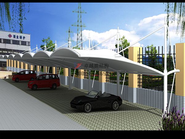    株洲市<font color='red'>膜結(jié)構(gòu)停車棚</font>【株洲水務(wù)投資集團(tuán)有限公司停車棚】設(shè)計施工案例