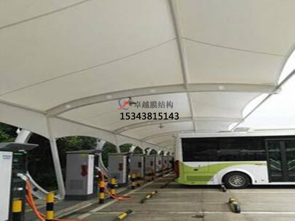 六安膜結(jié)構充電樁車棚【遮陽棚廠家】