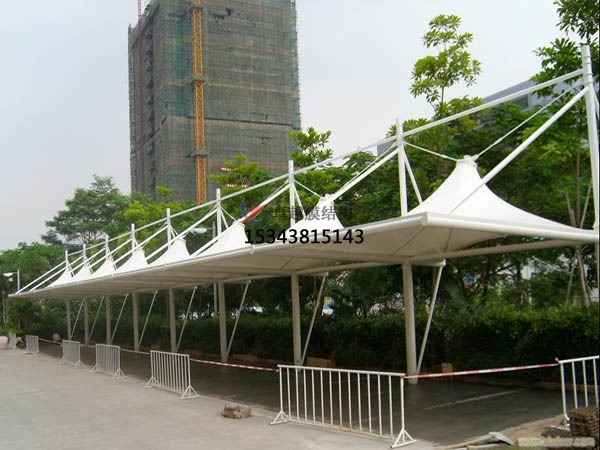 達州膜結(jié)構充電樁車棚【遮陽棚廠家】